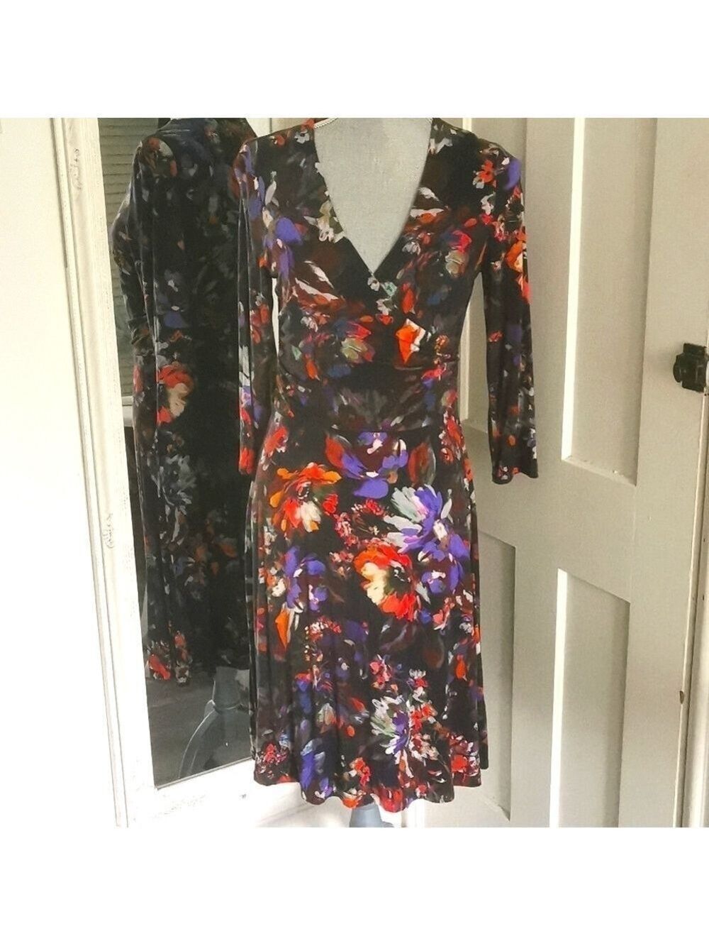 Lands End floral cottagecore coadtal dress. Size 6-8. EUC